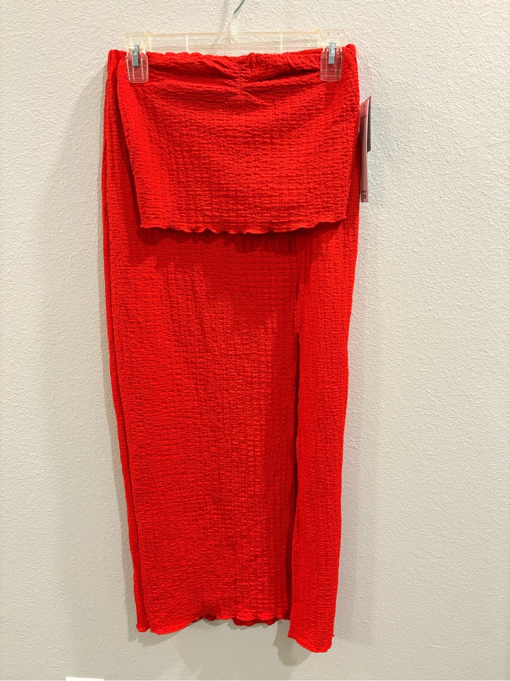 Madden Girl Bright Red Maxi  2 pieceTube Dress